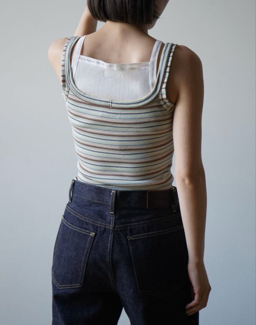 フミカウチダ　MULTICOLOR STRIPE CAMISOLE