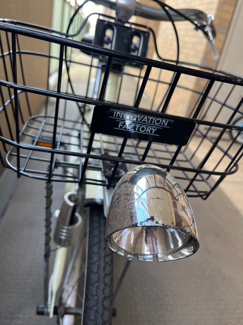 20インチ　子供用自転車　クリーム色