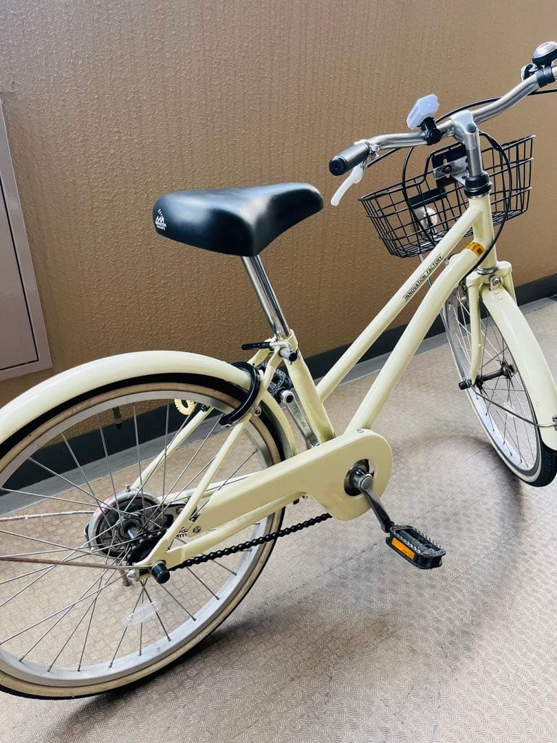 20インチ　子供用自転車　クリーム色