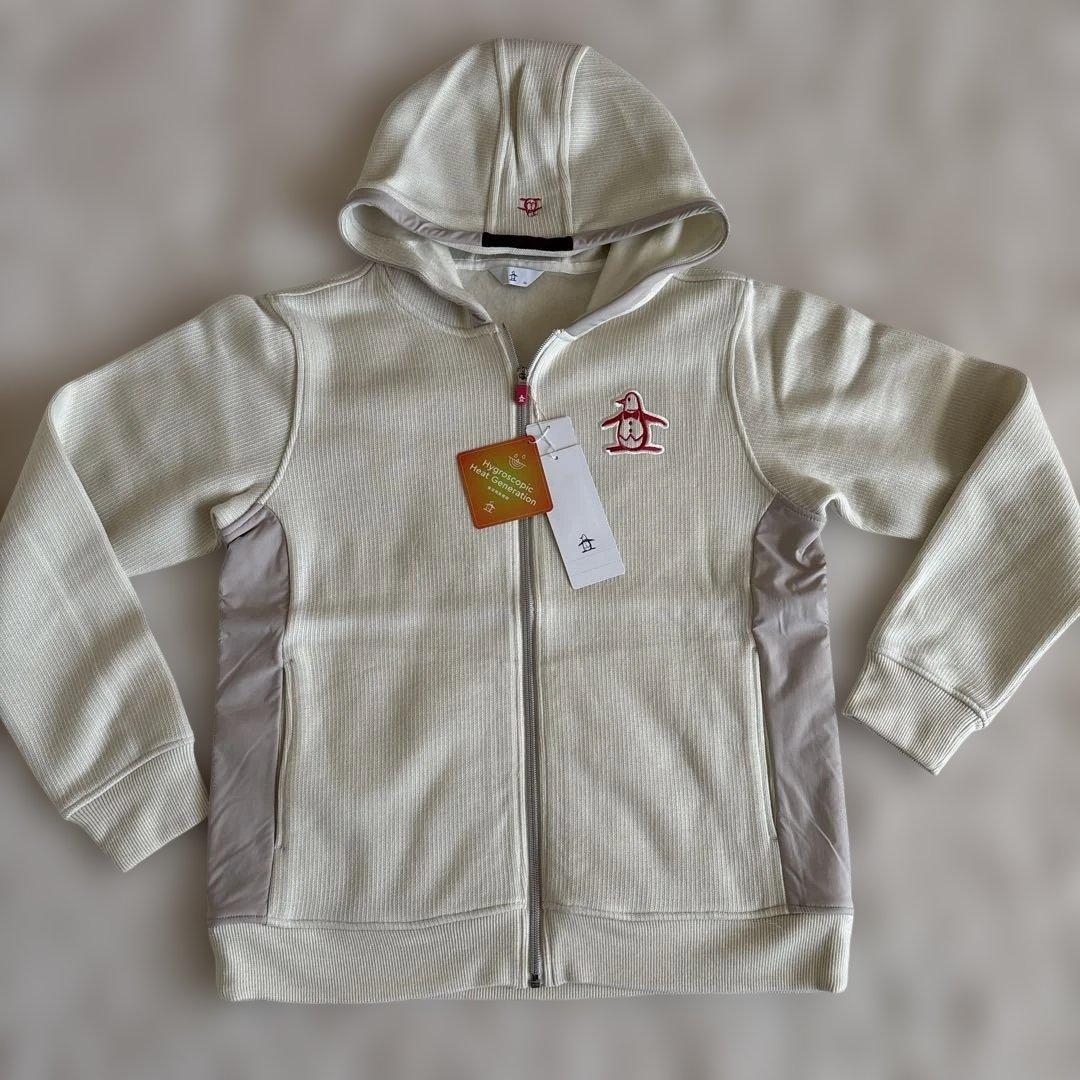 新品　マンシング　裏起毛ニットパーカー LL オフ白 送料込み