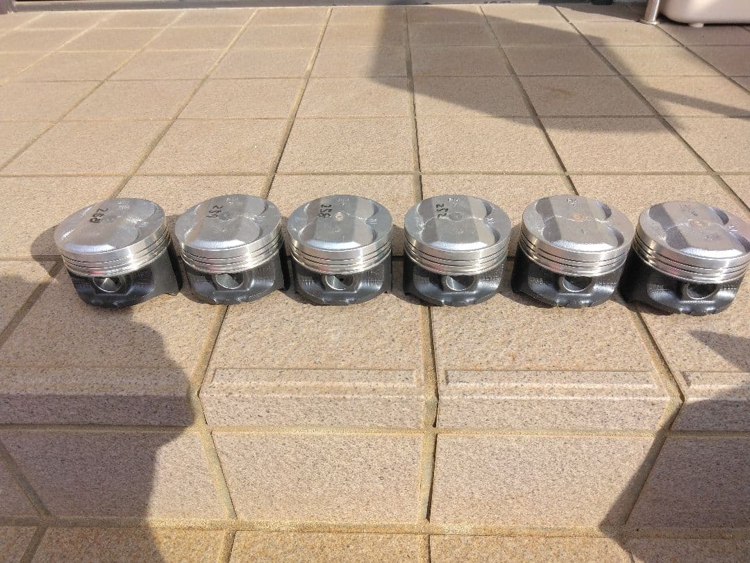 シビックエンジンピストン PM7。6個セット アルミ製