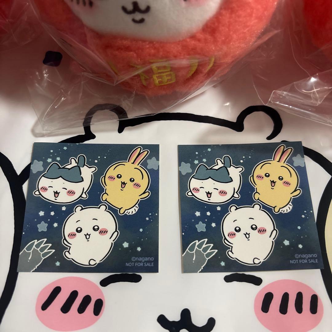 ちいかわ だるまになっちゃった 6個セット　ステッカー2枚　ショッパーつき