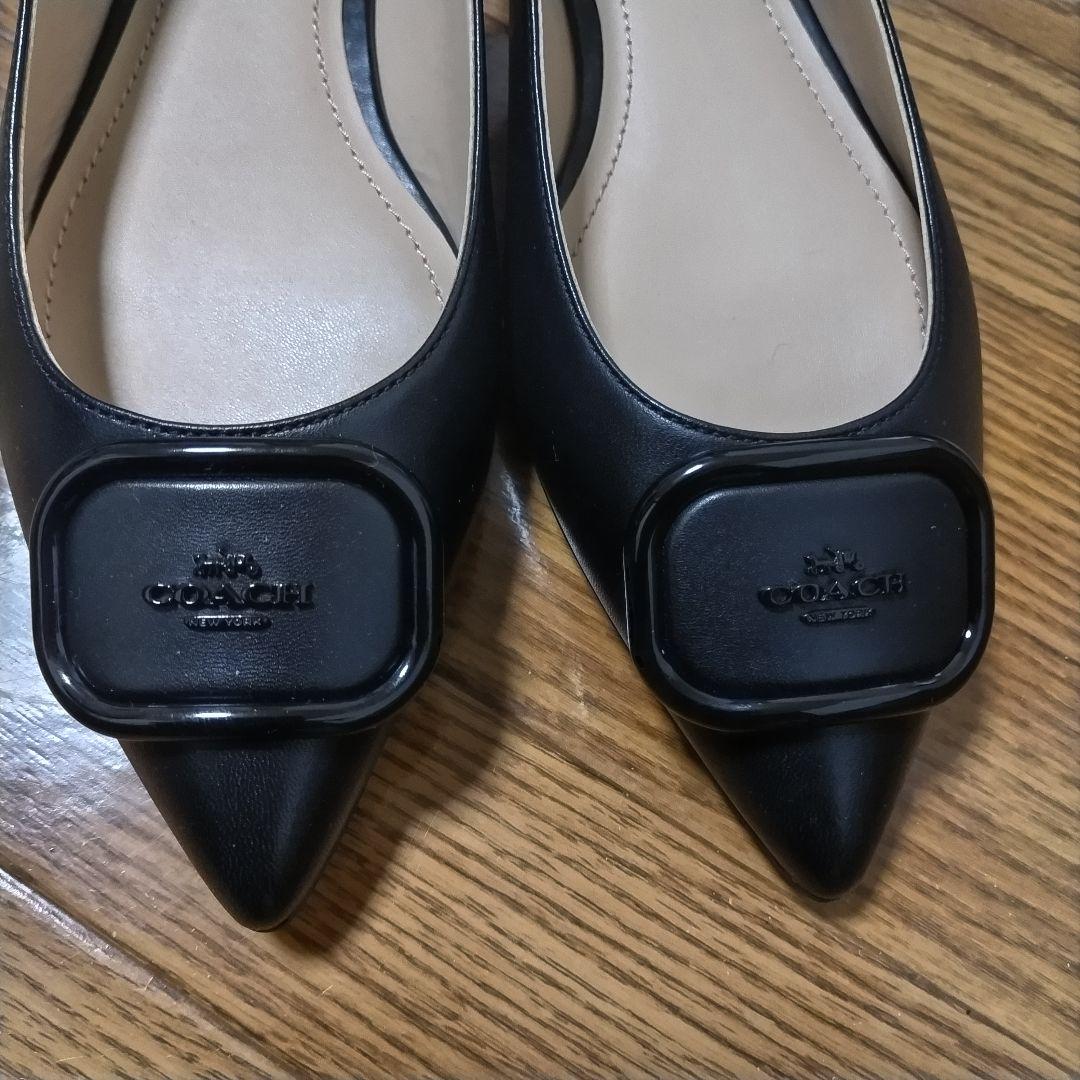 限定様箱込【コーチ】COACH♡新品♡スリングバックミュール【6】黒♡23cm