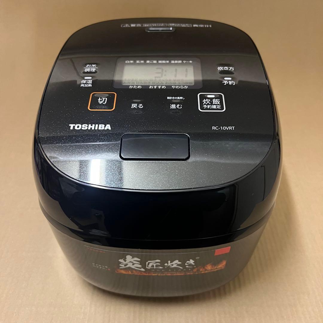 【中古・美品】東芝真空IHジャー炊飯器 5.5合炊き RC-10VRT