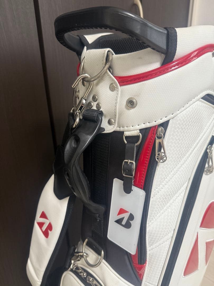 BRIDGESTONE ゴルフバッグ ホワイト/レッド