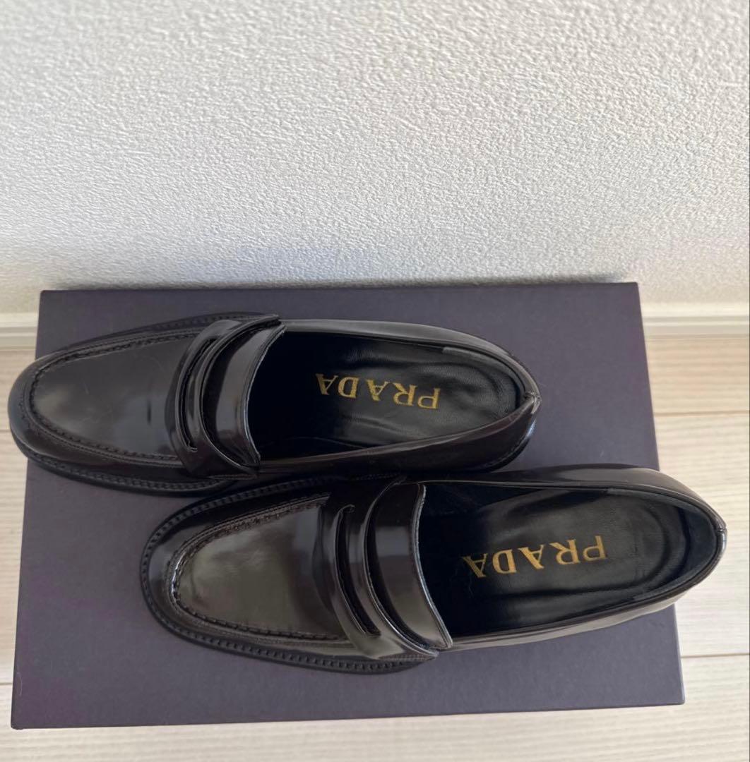 [専用]PRADAプラダヒールローファー34