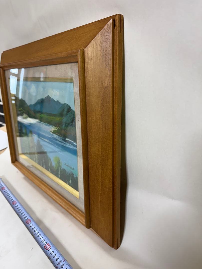 K.ノナカ　自然風景画 木製フレーム付き