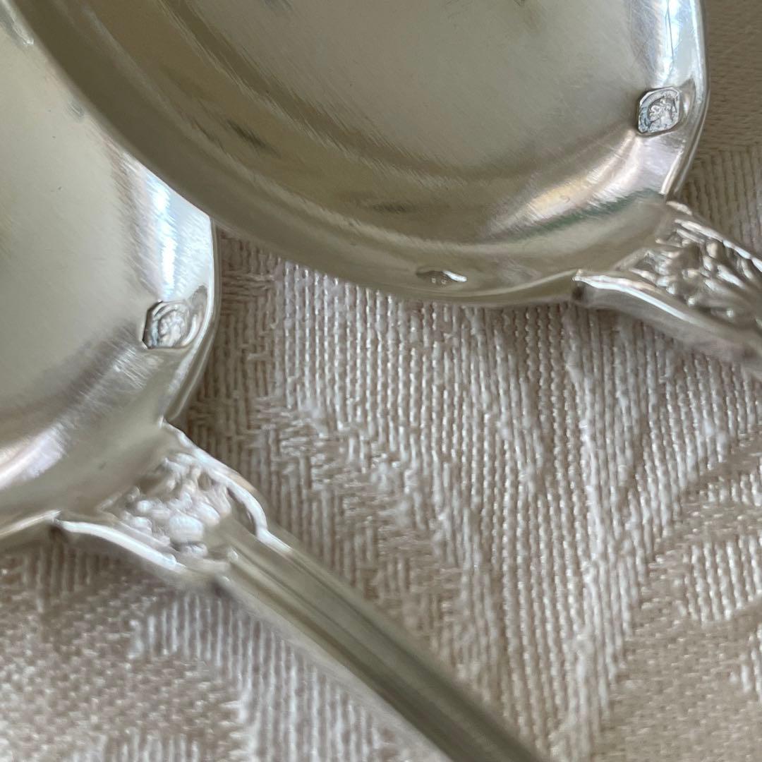 リボン♡ フレンチシルバー　アイスクリーム　スプーン　2本