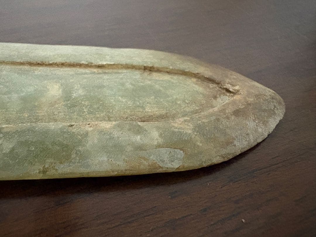 石？玉？の中国的置物　刀　中国美術　長さ21cm 125g