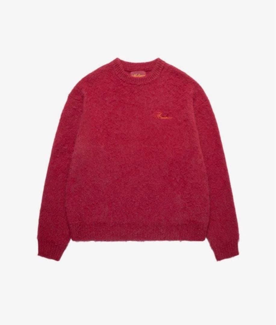 ランボル偽似男Mutimer shaggy mohair knit S