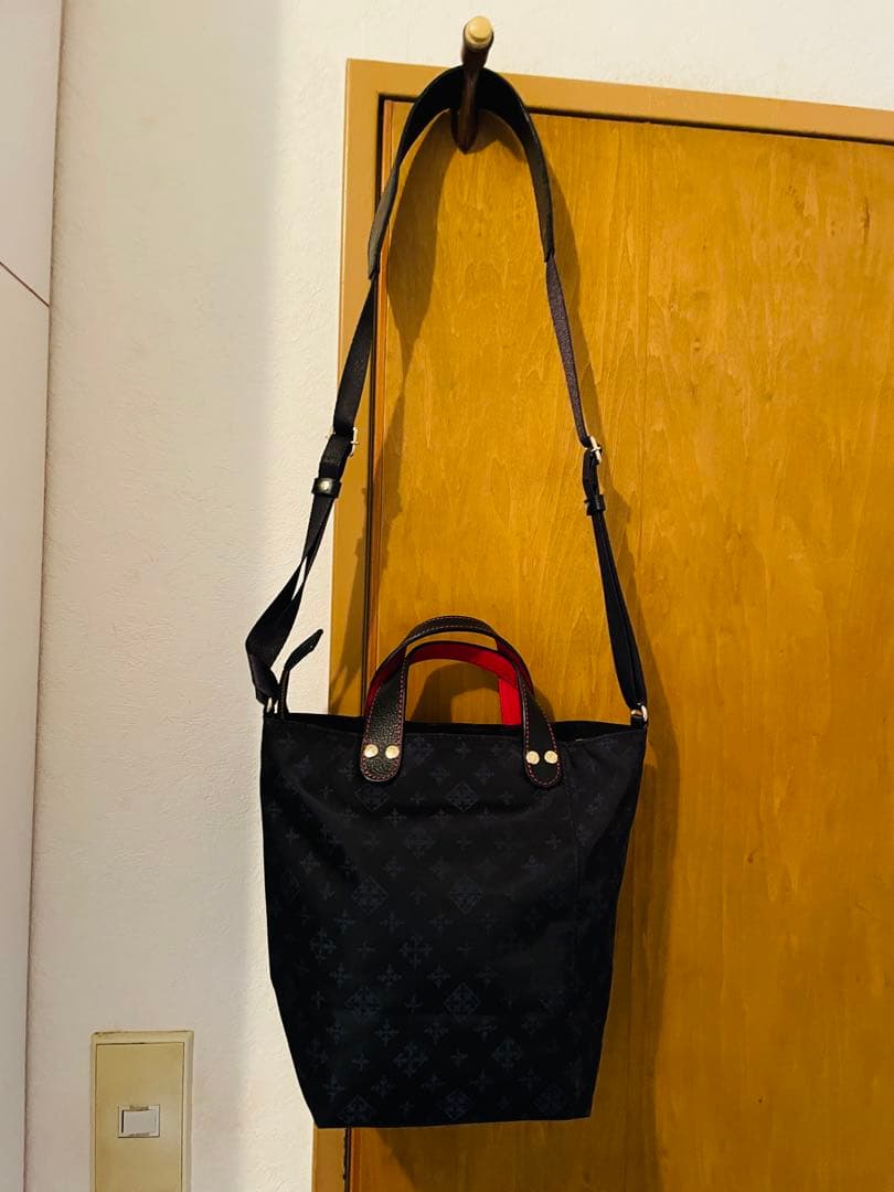 russetJALオリジナル 2way ダブルフェイスショルダーバッグ　美品