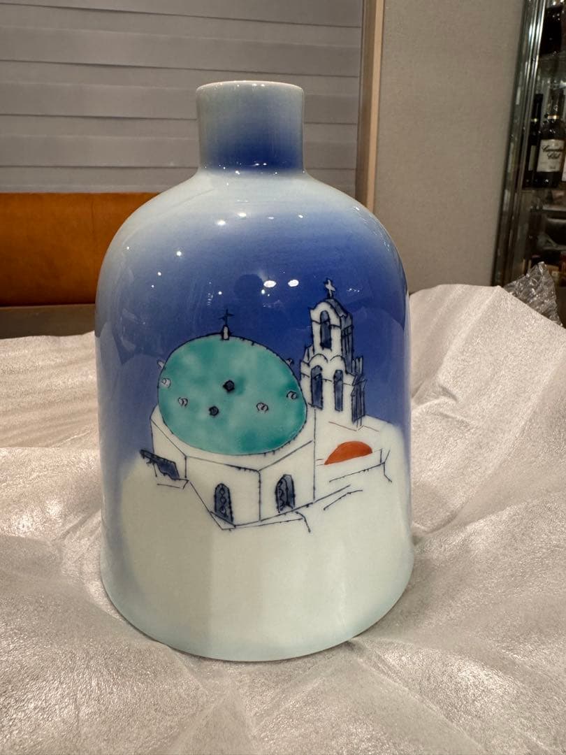 辻殻彦⭐︎海の教会⭐︎有田焼　花瓶