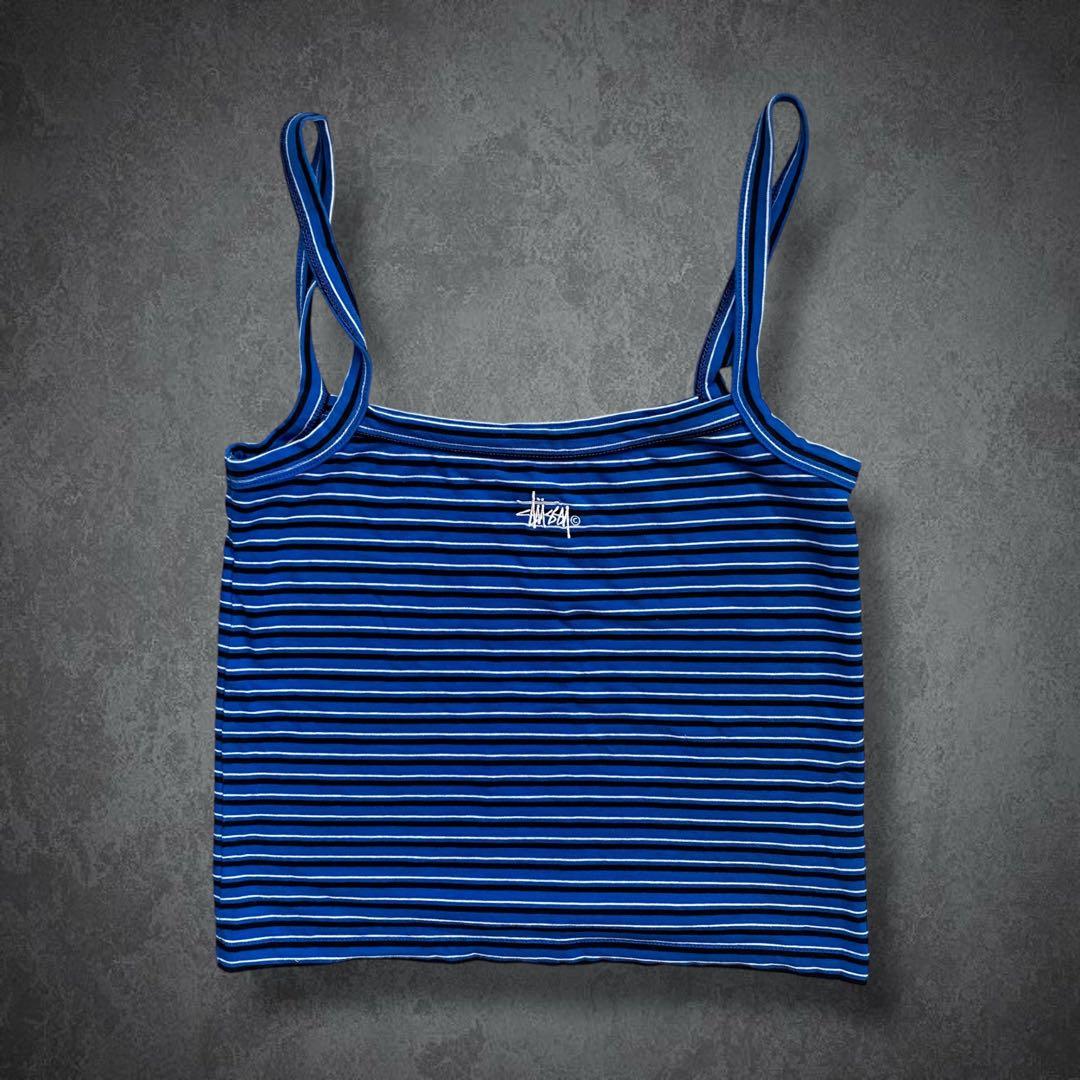 Stussy 00s ボーダー キャミソール y2k 平成 ギャル グランジ