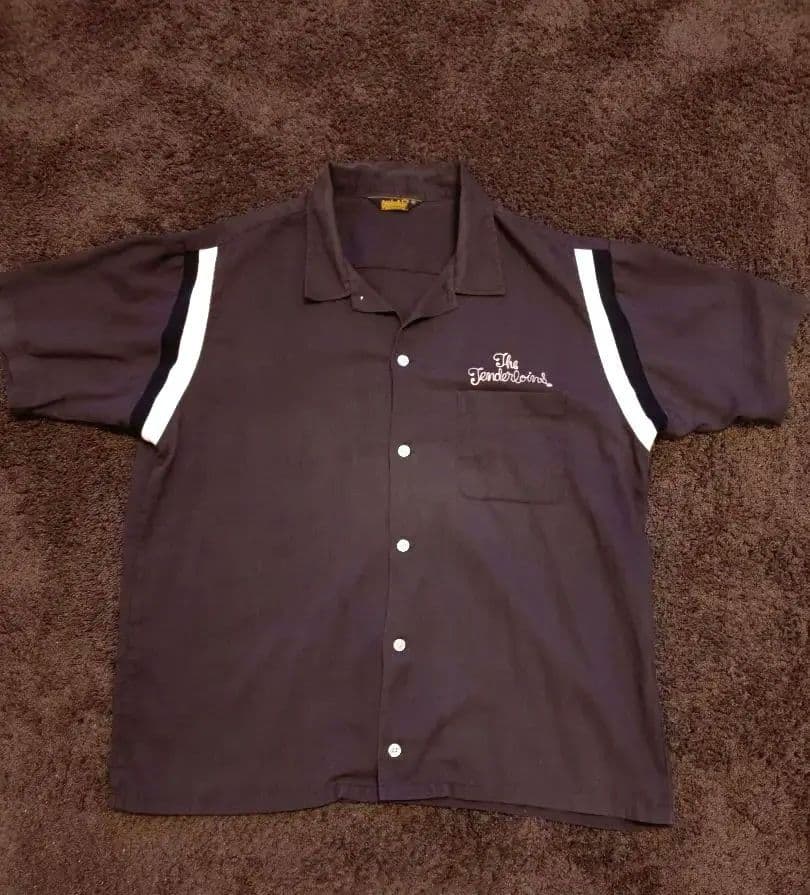 TENDERLOIN 半袖ボーリングシャツ XL ブラック