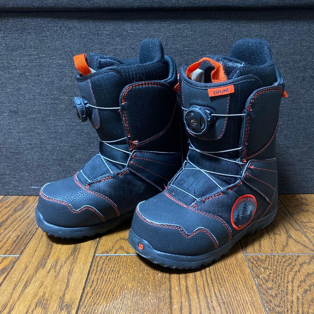 BURTON ZIPLINE 子ども用　スノーボードブーツ ボア　22cm