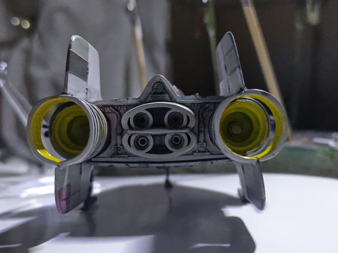 スターウォーズ　MPC社製　Aウイングファイター塗装済み電飾仕様完成品