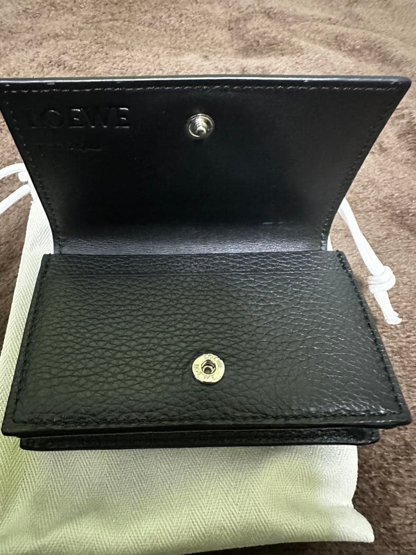 LOEWE ブラック レザー 名刺入れ・カードケース