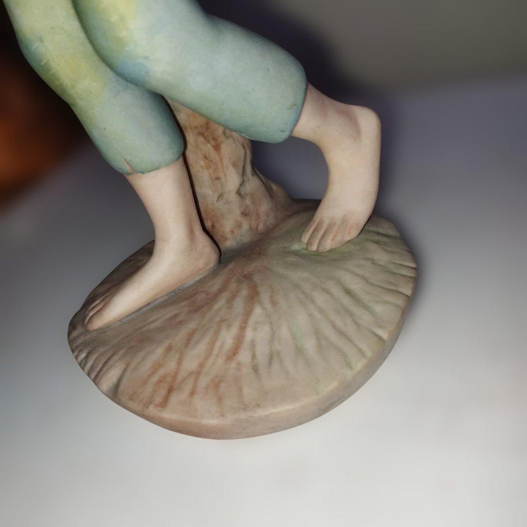 陶器製少年像 約25cm