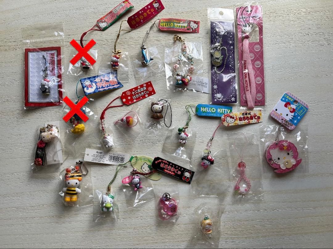 ハローキティ ストラップセット 複数デザイン　約176個