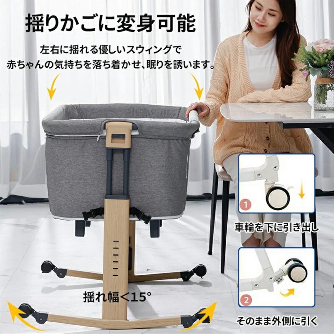 HZDMJ ベビーベッド 折りたたみ