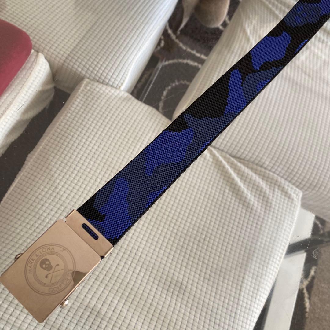 MARK & LONA ゴルフベルト 青黒迷彩