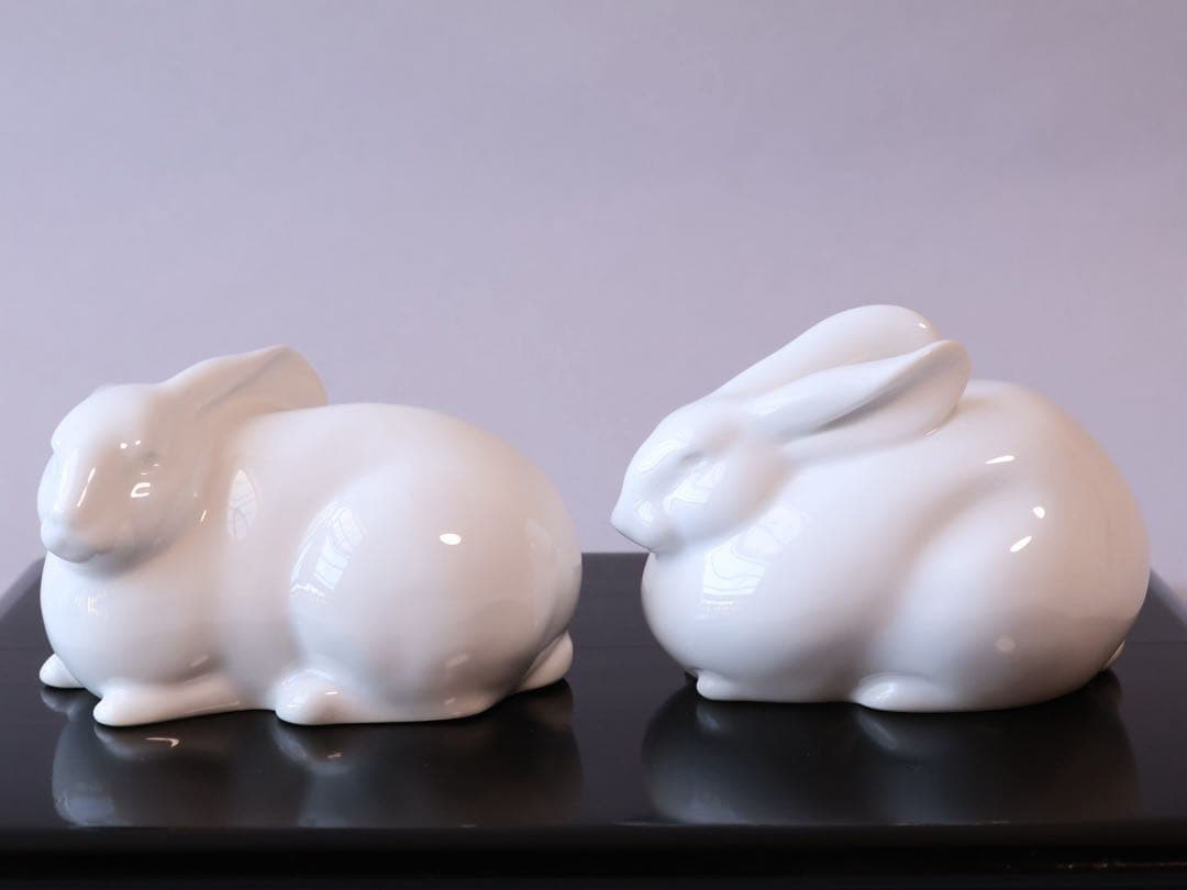 大倉陶園 沼田一雅 双兎 Hand Decorated