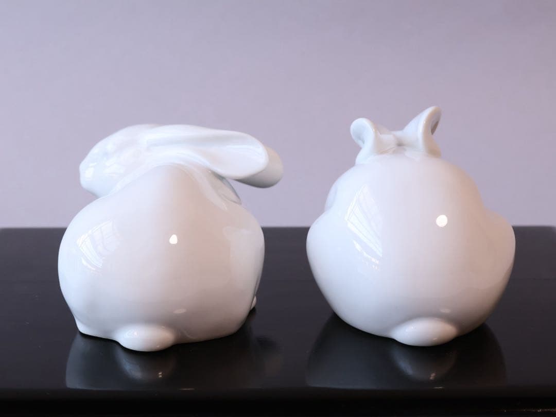 大倉陶園 沼田一雅 双兎 Hand Decorated
