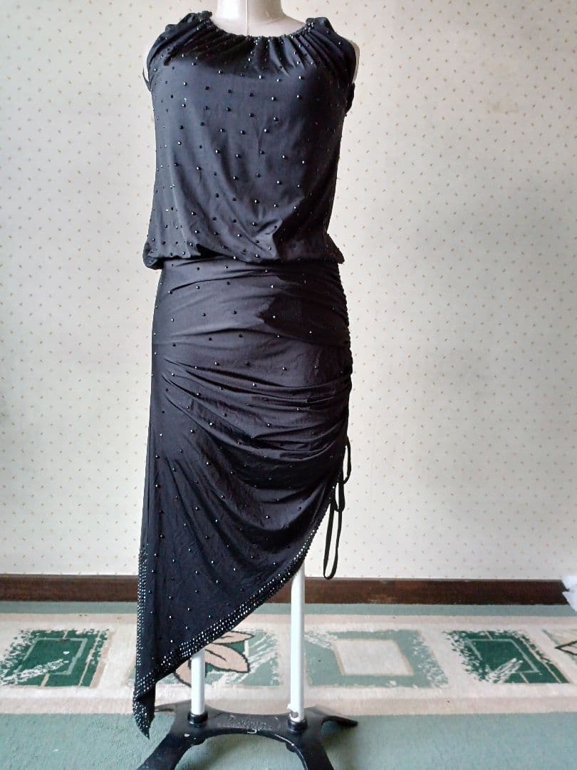 社交ダンスラテンドレスM石付き