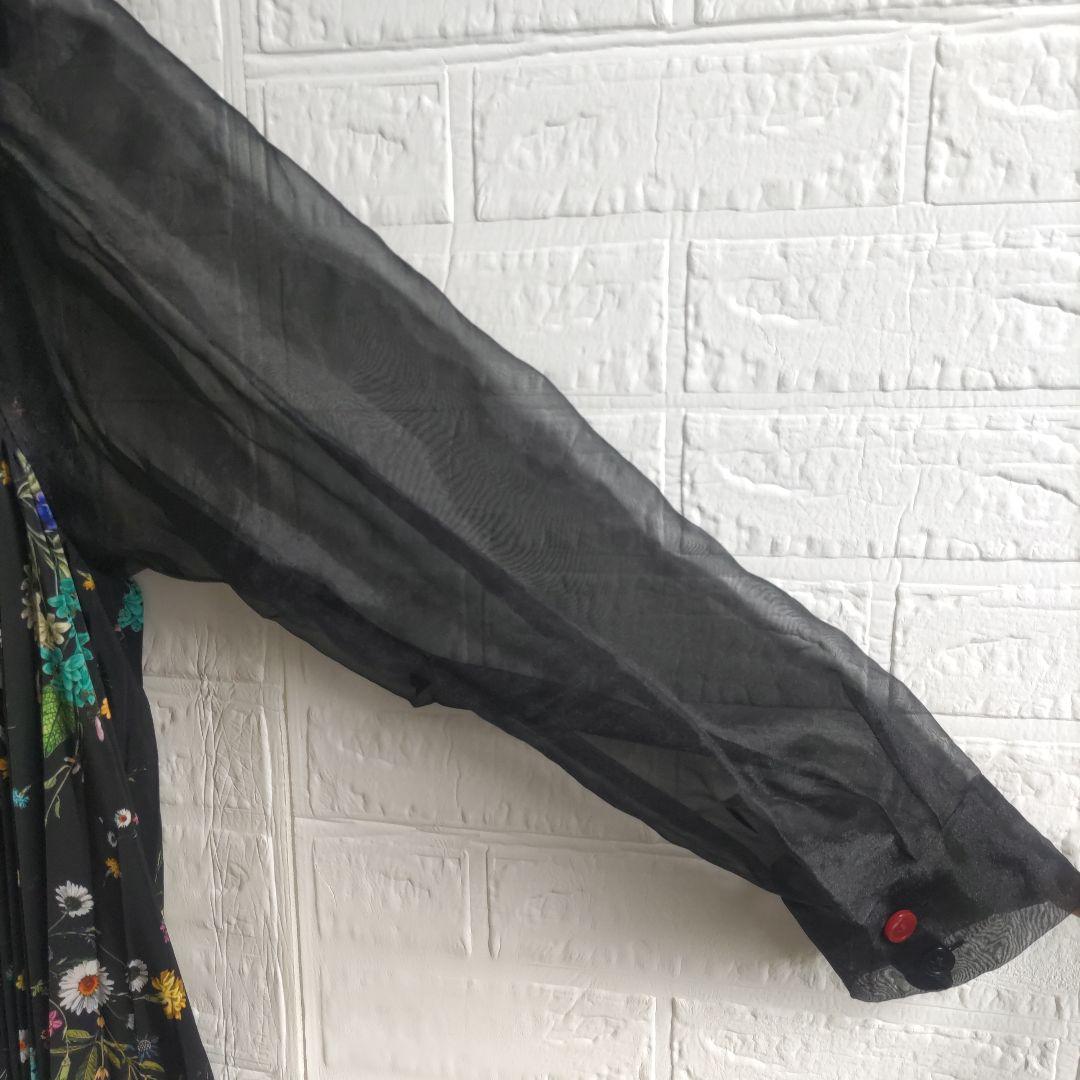 専用✨ロイスクレヨン　フラワー　プリーツ　オーガンジー　ワンピース　チュニック