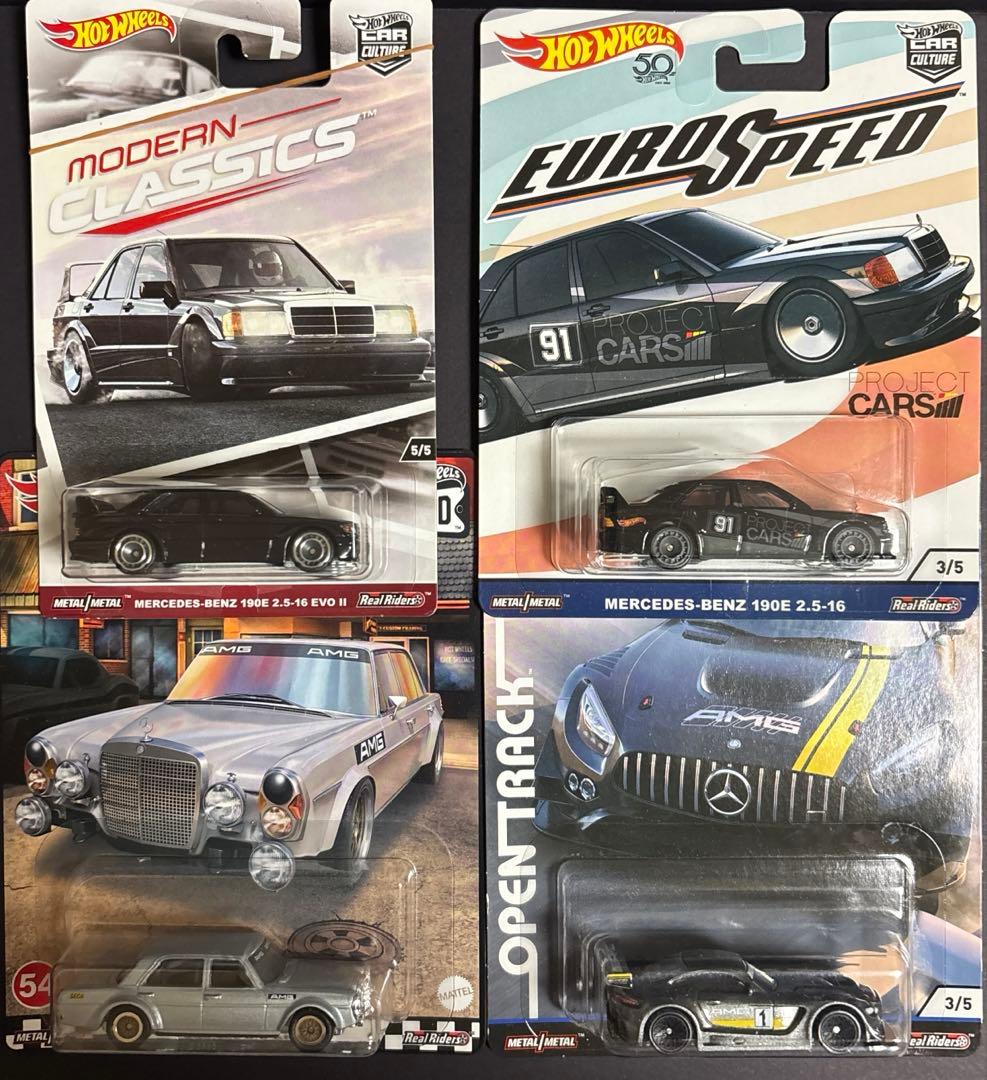 ホットウィール　絶版 メルセデスベンツ　４台セット