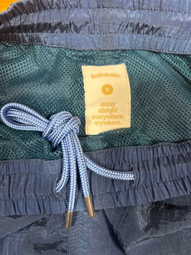 ballaholic Logo Ripstop Pants blue Sサイズ