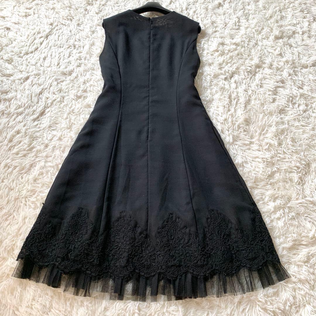 極美品✨高級 定価20万 フォクシー レース チュール ワンピース サマーウール