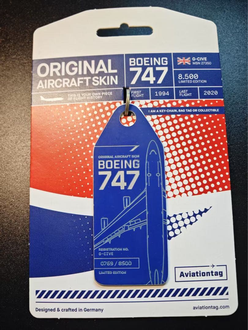 ブリティッシュ航空 Aviationtag ボーイング747-400