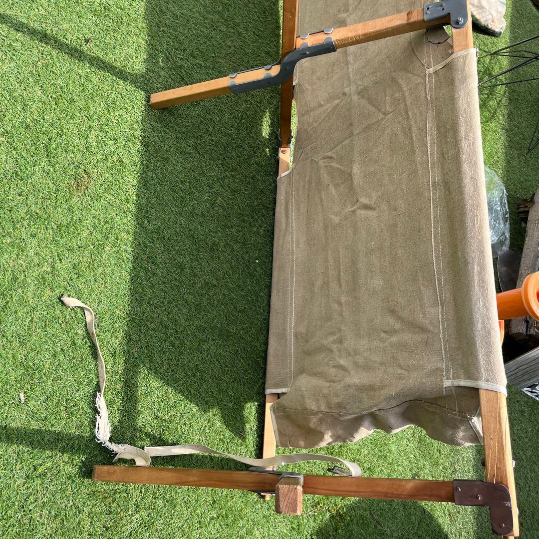 ヴィンテージ軍折りたたみコット