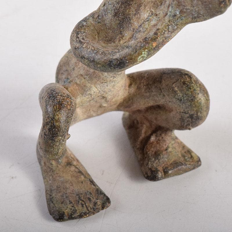 中国　古銅青銅　人物像　置物　3点まとめて　V　R8527