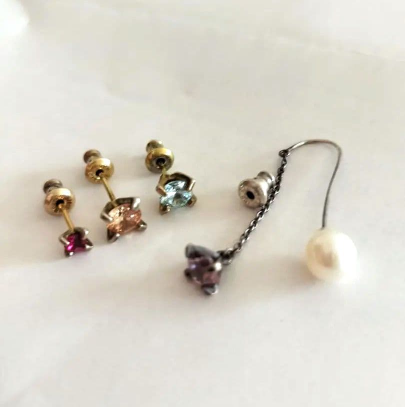 e.m. ジルコニア　ピアス　4点セット　イーエム