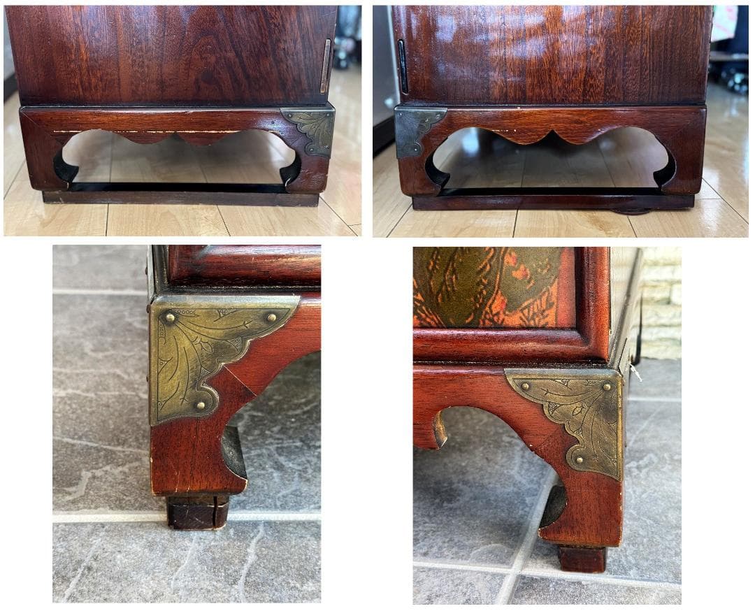 ☆売約済みです☆　李朝家具　中国家具　漆　古道具 　隠し扉　収納　引き出し