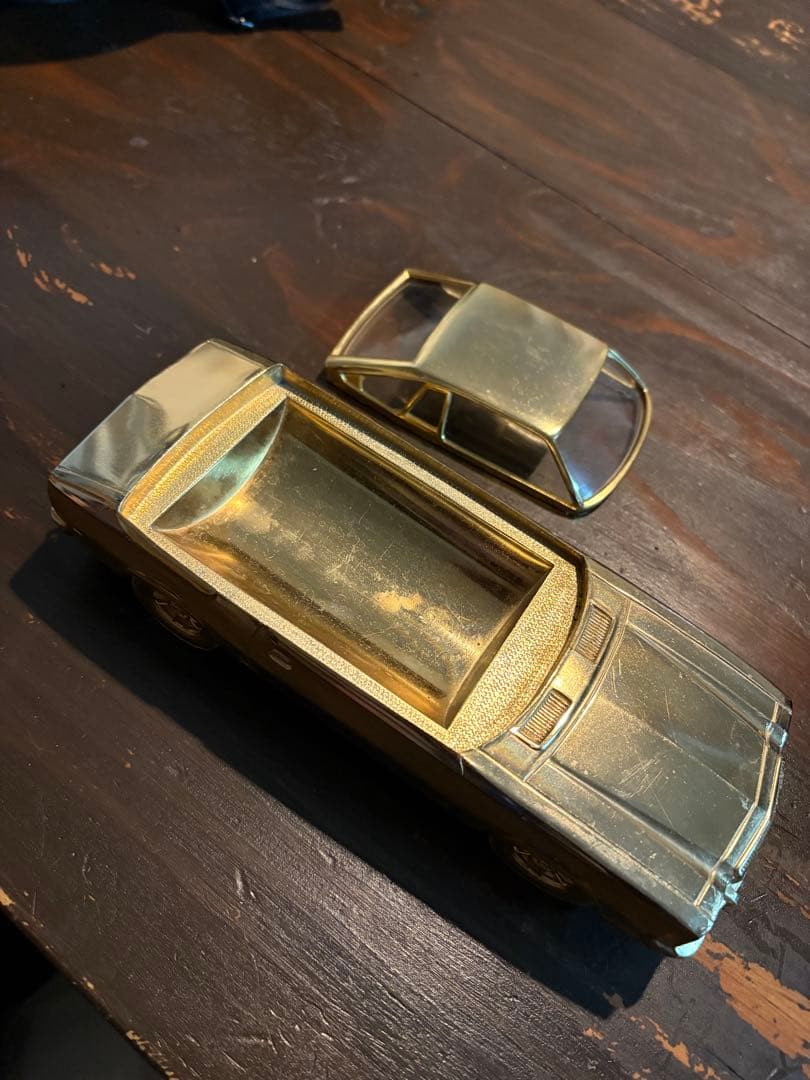 マツダ コスモAP 金色 インテリアミニカー 昭和レトロ 当時物 刻印あり