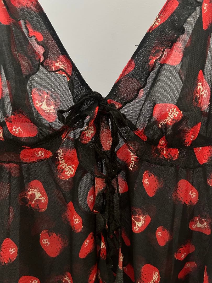 【HYSTERIC GLAMOUR】スカルベリー 柄キャミソールY2K 平成　姫