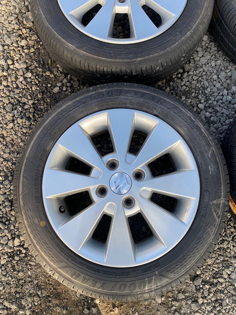 KEIGO　金土日価格　スズキ純正 155/65R14 タイヤほぼ新品