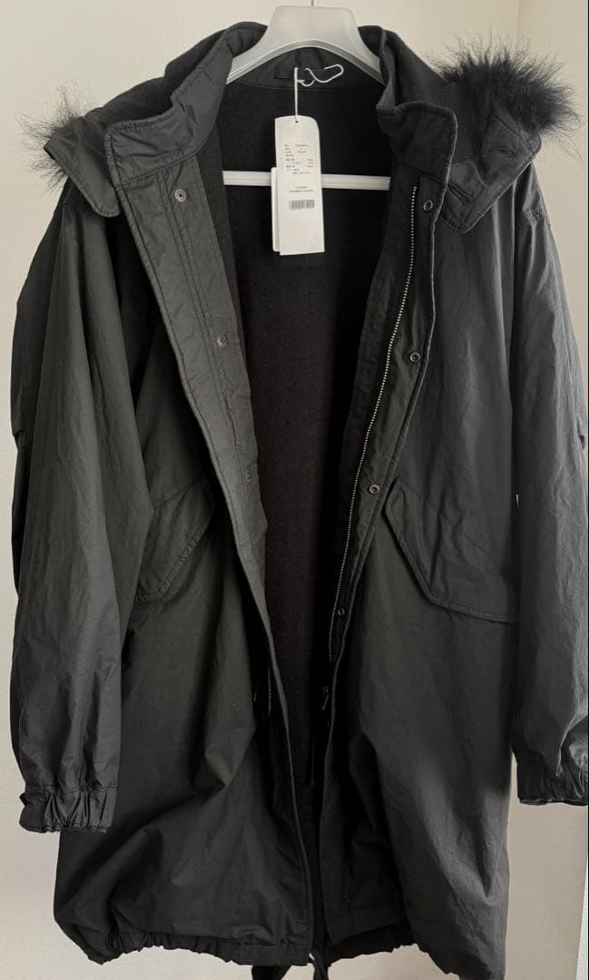 COMOLI 25AW コットンナイロンミリタリーフーデッドコート 2