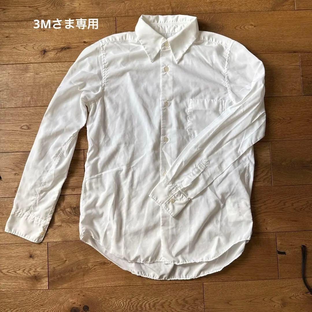 COMME des GARÇONS エステル長袖シャツ（白） XS