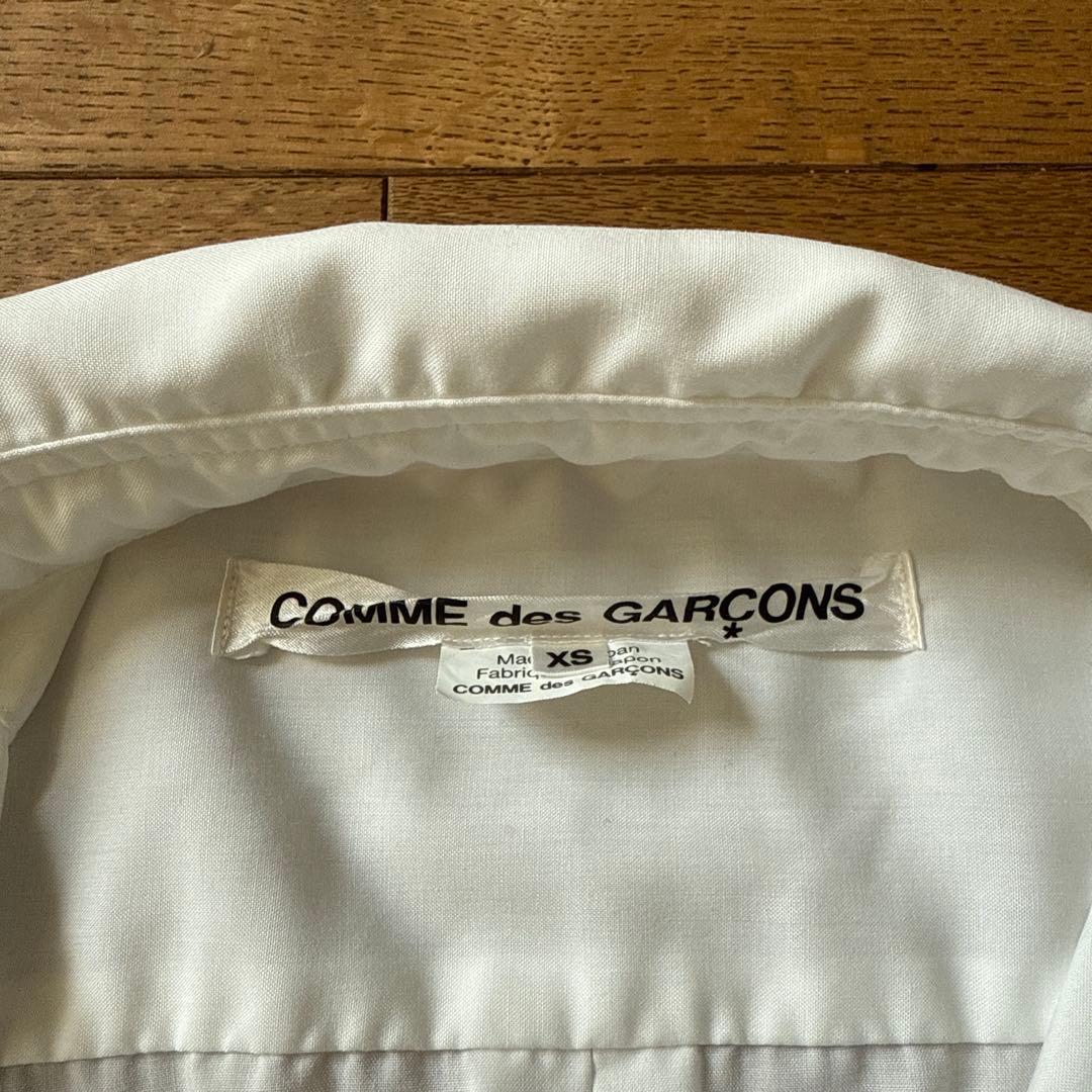 COMME des GARÇONS エステル長袖シャツ（白） XS