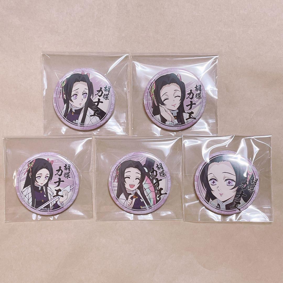 鬼滅の刃 絵巻カフェ 胡蝶カナエ 44mm 缶バッジ