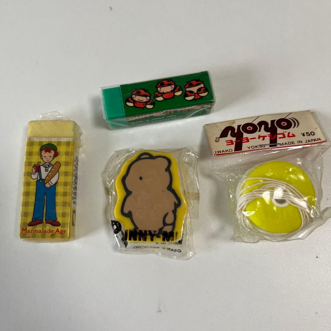 レトロ　消しゴム　スヌーピー ファンシー　ちびまるこ　きんぎょ注意報