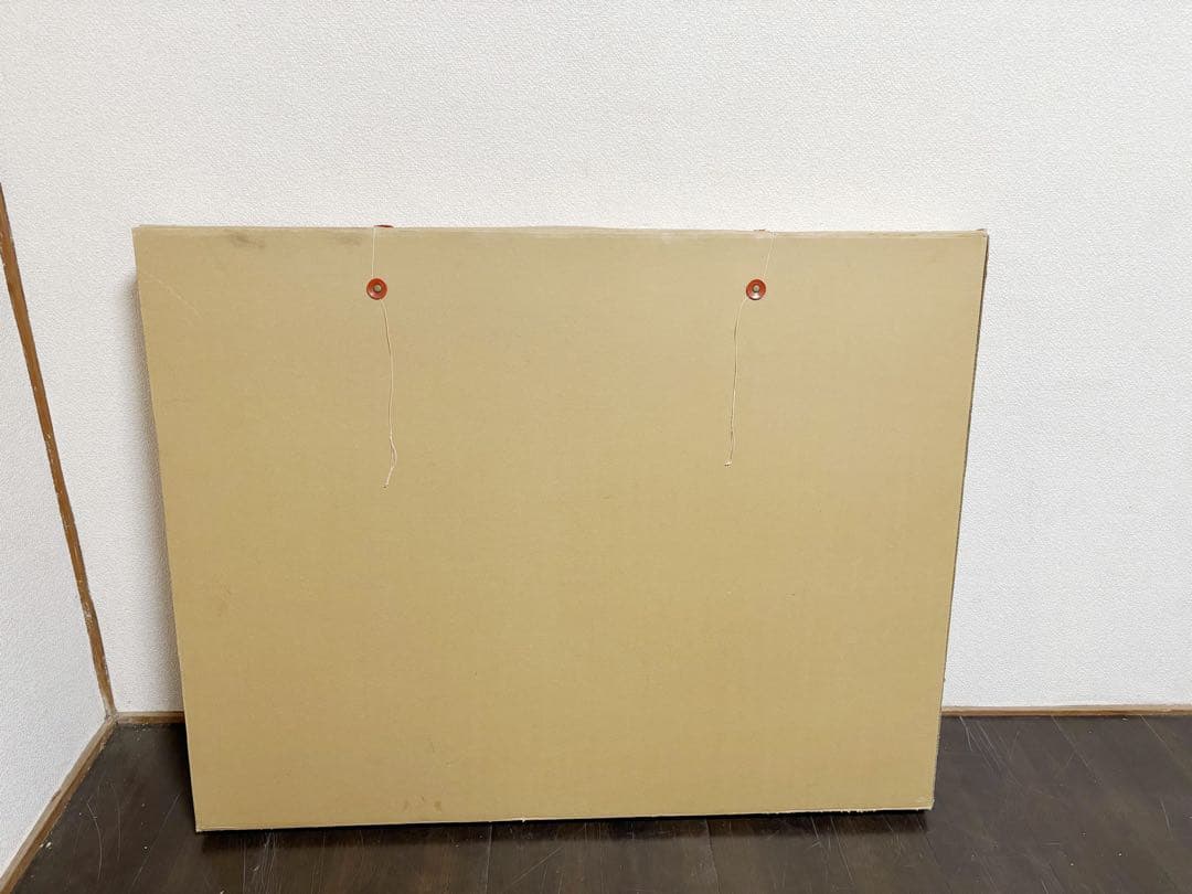 未使用 茶道具 吉倉宗匠 自筆 金泥玉画賛雪向 腰風風炉先屏風 黒缘 書付 花押