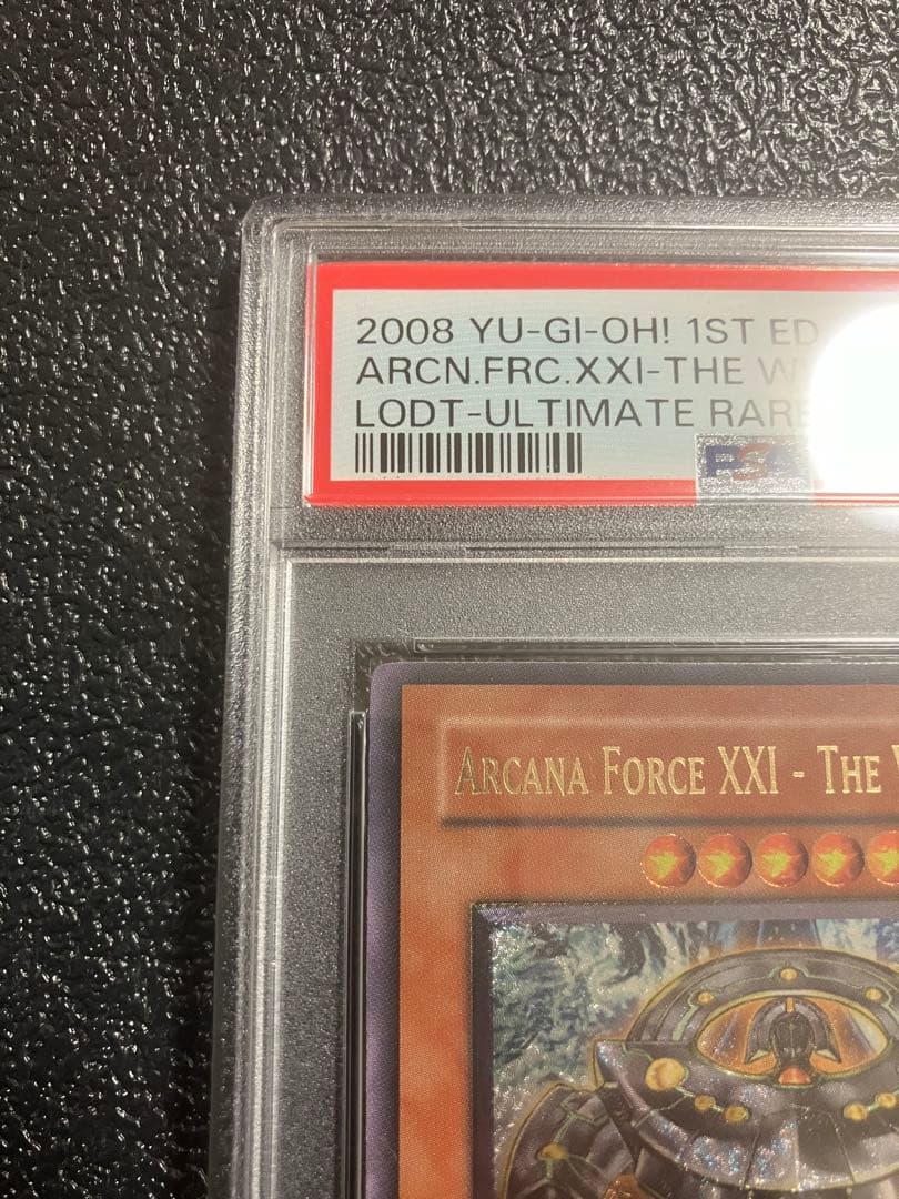 アルカナフォースXXI-The World アルティメットレア　1st PSA9