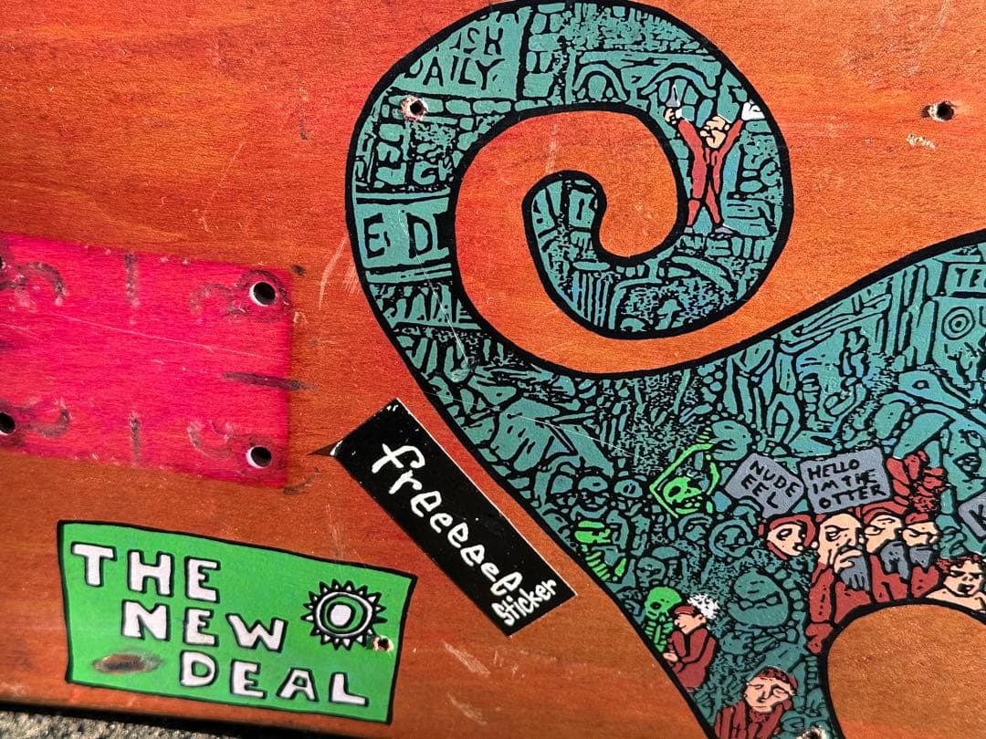 New Deal エド・テンプルトン　1990スケートボードデッキ CATモデル