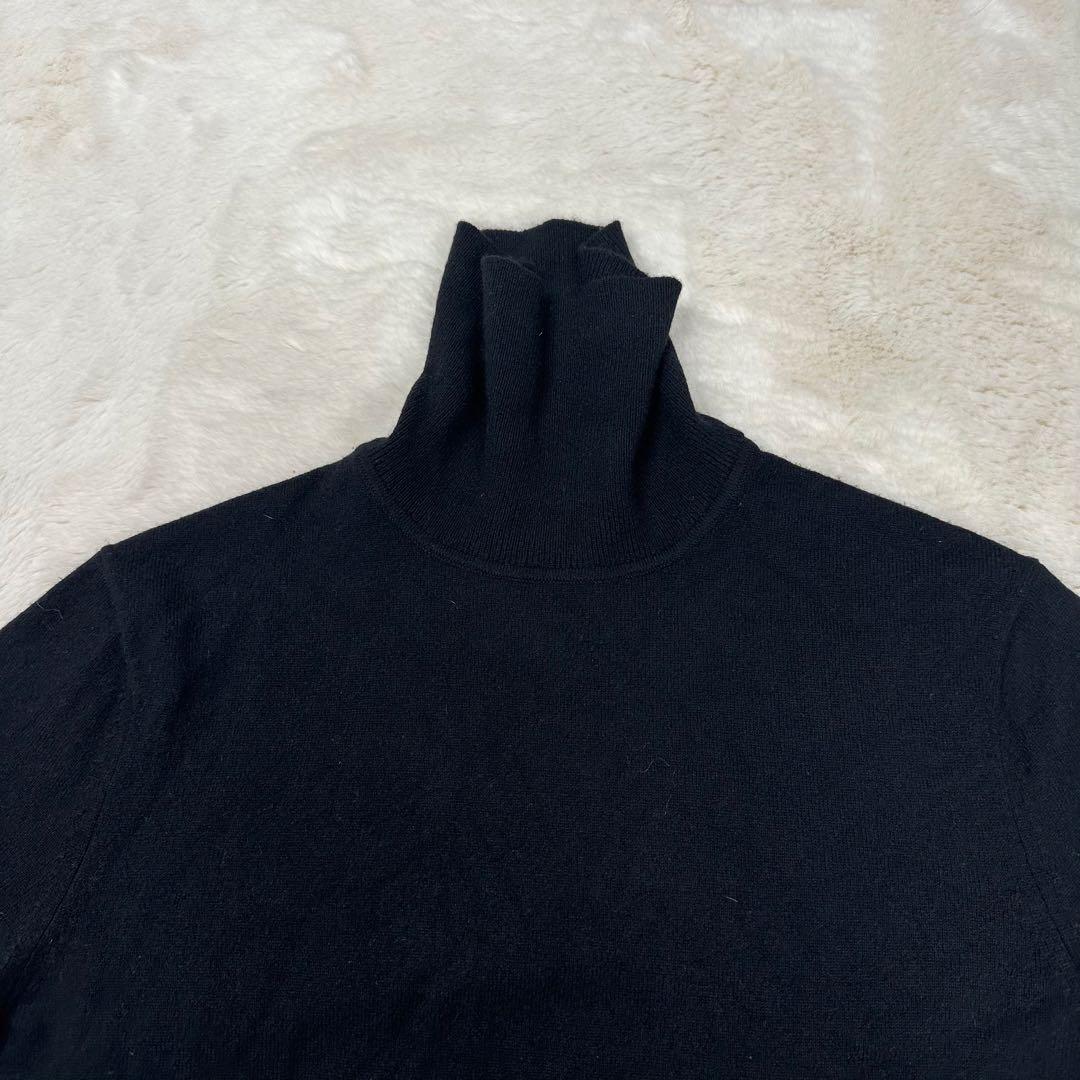 ✨美品✨現行 セオリー カシミヤ100％ タートルネック 黒 M HILLES