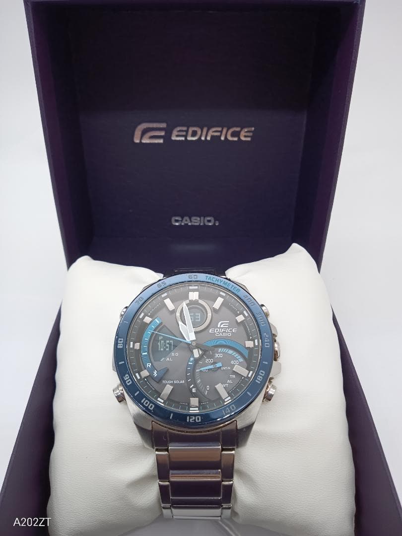 カシオ　CASIO EDIFICE　ECB-900 ブルー　ソーラー